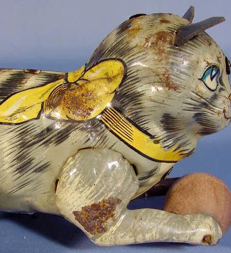 Marx Tin Cat Toy with Ball - 3