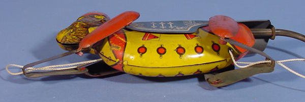 Marx Zippo Tin String Climbing Monkey Toy - 6