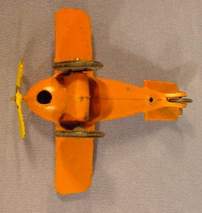 Three Small Cast Iron Toy Airplanes, Kilgore - 4