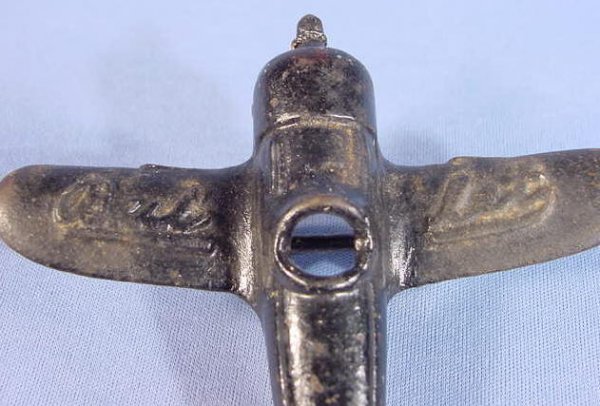 Three Small Cast Iron Toy Airplanes, Kilgore - 6