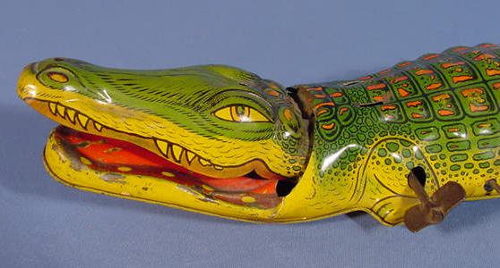 J. Chein Tin Windup Alligator Toy, 15" - 2