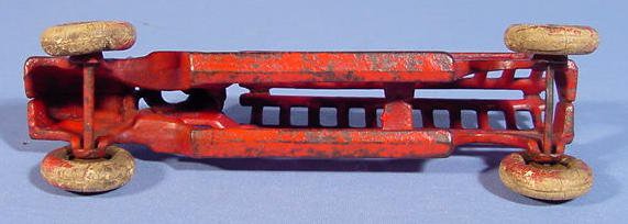 Cast Iron Toy Ladder Fire Truck - 4