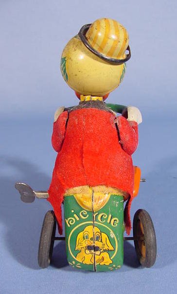 Japanese Key Wind Toy Duck on a Tricycle - 4