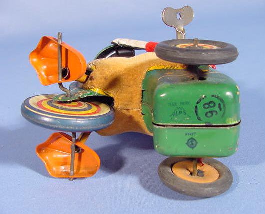 Japanese Key Wind Toy Duck on a Tricycle - 5