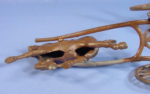 Cast Iron Horse Drawn Toy Delivery Wagon - 7