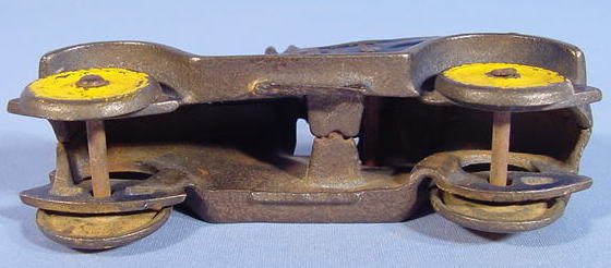 Cast Iron Toy Racing Car w/Fixed Driver - 3