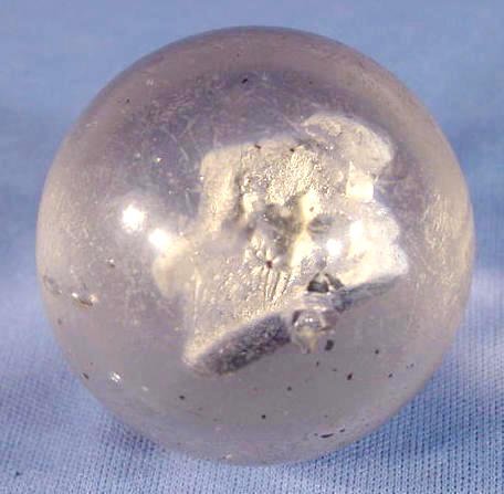 Antique Sulphide Marble w/Rabbit in the Center - 3