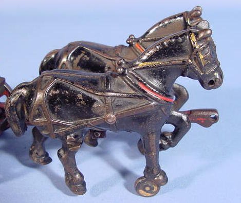 Arcade Iron McCormick Deering Horse Drawn Wagon - 2