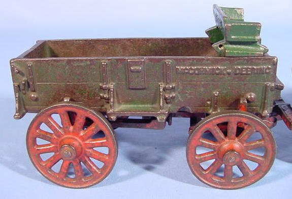 Arcade Iron McCormick Deering Horse Drawn Wagon - 3