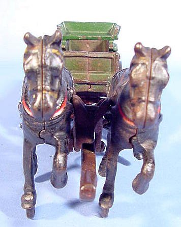 Arcade Iron McCormick Deering Horse Drawn Wagon - 4