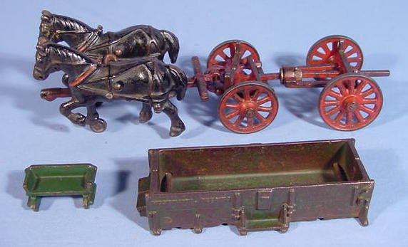 Arcade Iron McCormick Deering Horse Drawn Wagon - 7