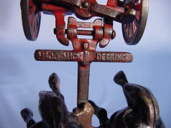 Arcade Iron McCormick Deering Horse Drawn Wagon - 8