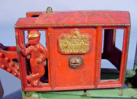 Hubley "General" Cast Iron Ditch Digger Toy - 2