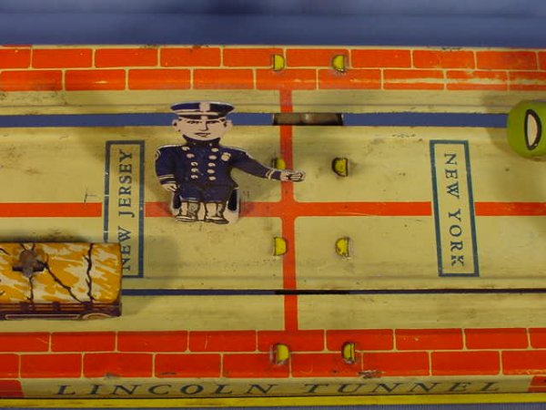 Unique Art Tin Windup Lincoln Tunnel Toy - 5