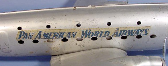 Marx Pressed Steel Pan American Toy Airplane - 2