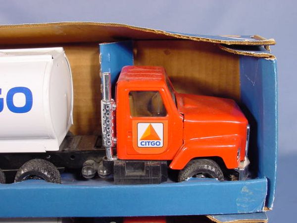 2 Ertl Toy Semi Trucks with Tanker Trailers - 2