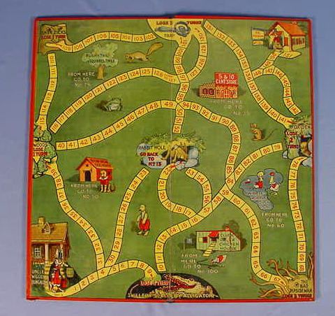 Old Milton Bradley Co. "Uncle Wiggily" Game - 3