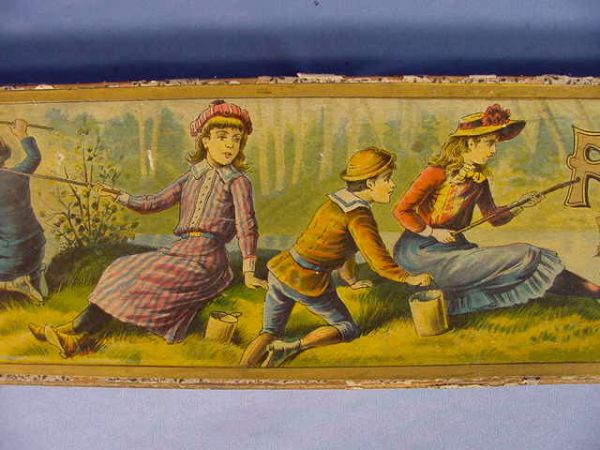 1890 Mcloughlin Brothers Fish Pond Game w/Box - 3