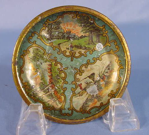 2 Tin Litho Toy Cups and Saucers - 6