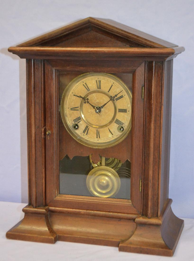 Ingraham Walnut Cabinet Clock "Episode" T&S, unsigned (1 of 3)