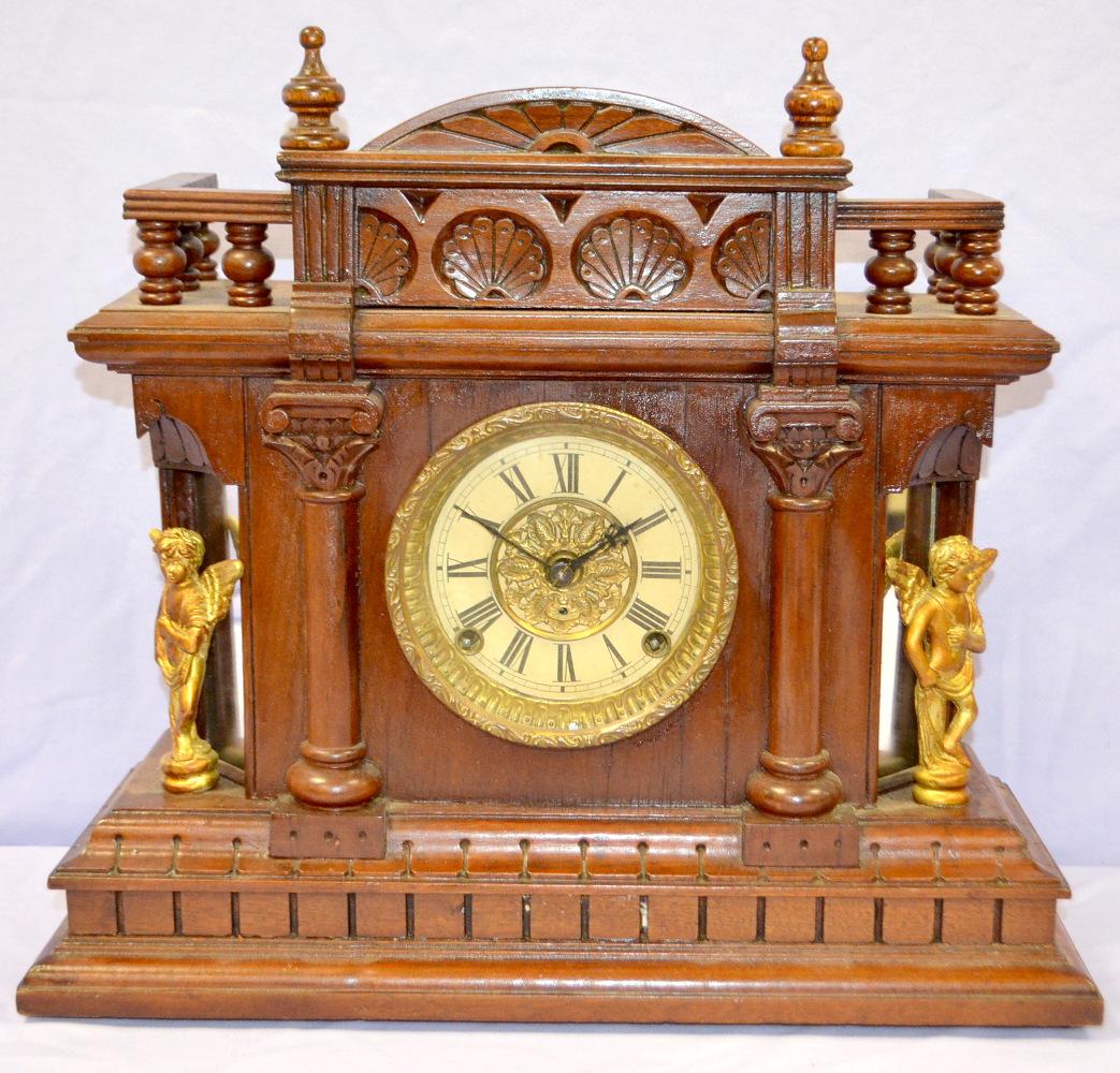 Antique Kroeber "Cabinet No. 59" Clock. Nice walnut (1 of 6)