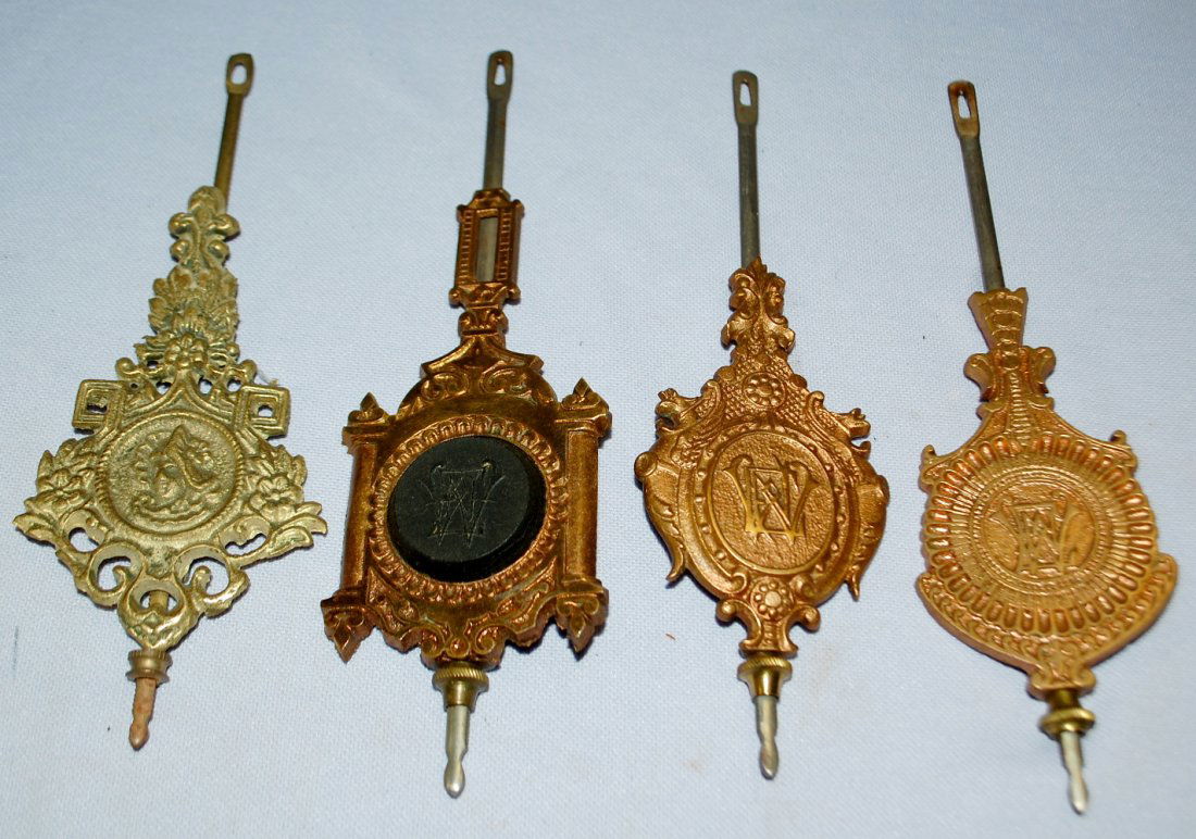 4 Pendulums, 3 Metal, 1 Glass (1 of 3)