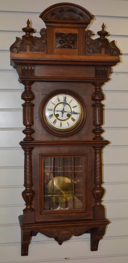 German Walnut Wall Clock