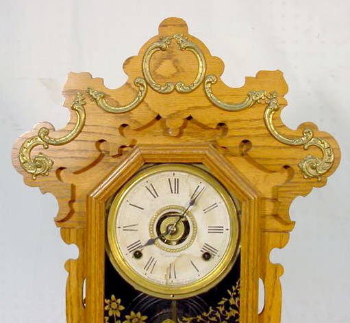 Seth Thomas Oak Metals No.3 Mantel Clock - 2