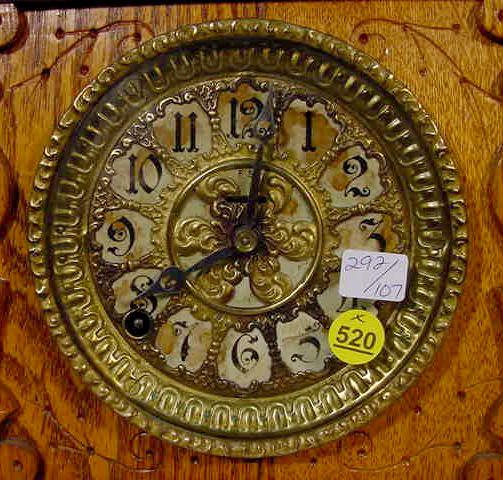 Ingraham Oak Front Shelf Clock - 2