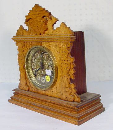 Ingraham Oak Front Shelf Clock - 3