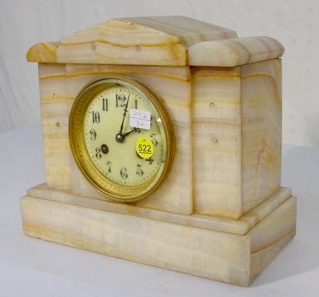 French Marble Clock w/Japy Freres Movement - 3