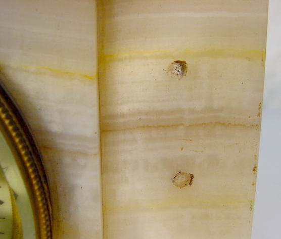 French Marble Clock w/Japy Freres Movement - 4