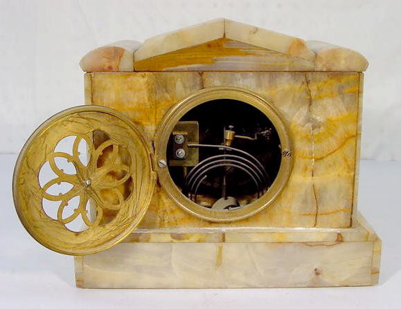 French Marble Clock w/Japy Freres Movement - 5