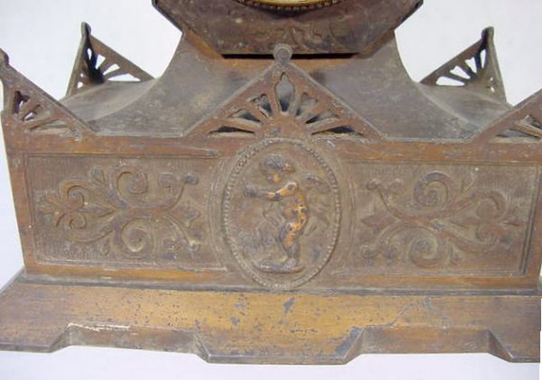 Seth Thomas & Sons No.8013 Spelter Shelf Clock - 4