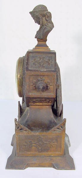 Seth Thomas & Sons No.8013 Spelter Shelf Clock - 5