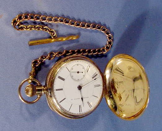 Illinois Miller Model Pocket Watch: S18, 18K, hunt - 2