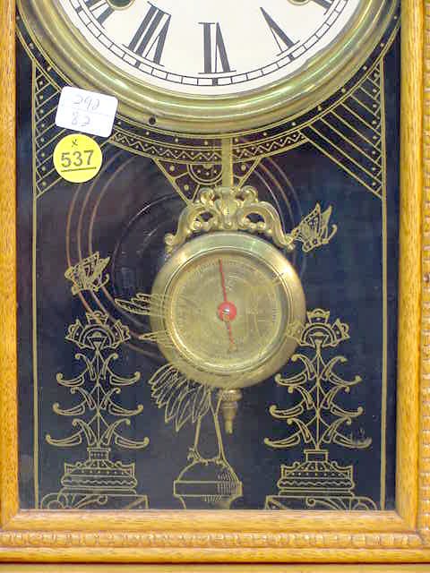 Waterbury Oak Kitchen Clock w/Indicator Pendulum - 3