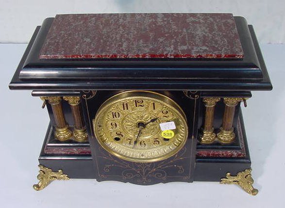 Seth Thomas "Texel" Adamantine Mantel Clock - 4