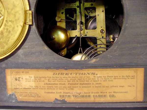 Seth Thomas "Texel" Adamantine Mantel Clock - 6