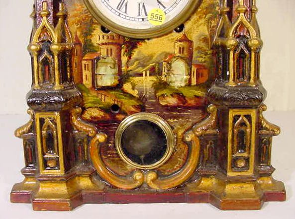 Jerome Iron Front Mantel Clock - 4