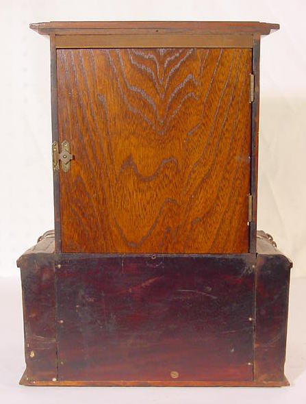 French Carved Mahogany Shelf Clock - 7