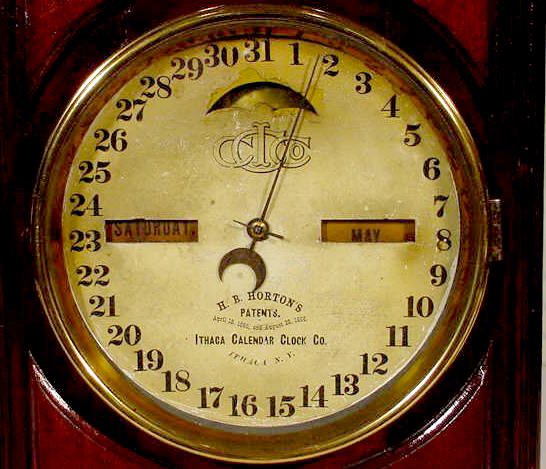 Ithaca No.7 Shelf Cottage Calendar Clock - 3