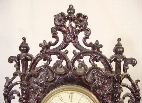 New Haven Iron Front w/Shell Inlay Clock - 2