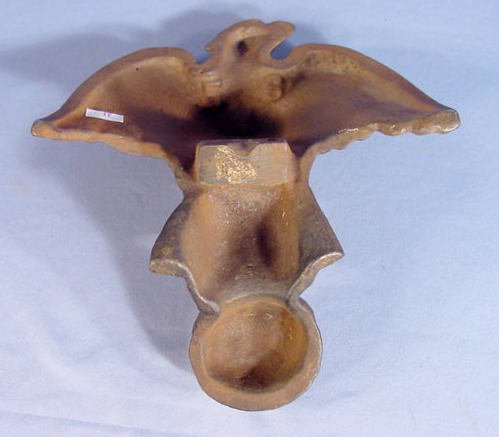 Cast Iron Figural Eagle Ornament - 4