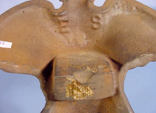 Cast Iron Figural Eagle Ornament - 5