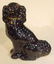 308: Pr Ceramic Mantel Dogs w/Glass Eyes - 4