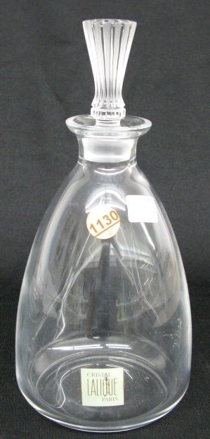 2 Lalique Cristal Items: Bottle & Dish - 5