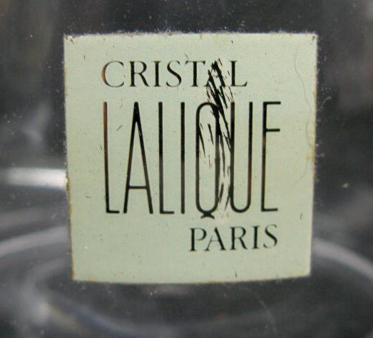 2 Lalique Cristal Items: Bottle & Dish - 6