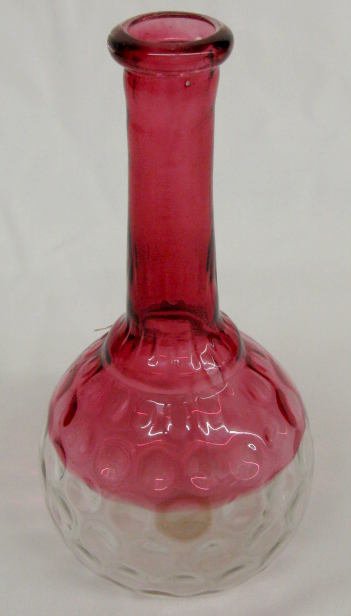 Rubina Glass Barber Bottle w/Baby Thumbprint - 3