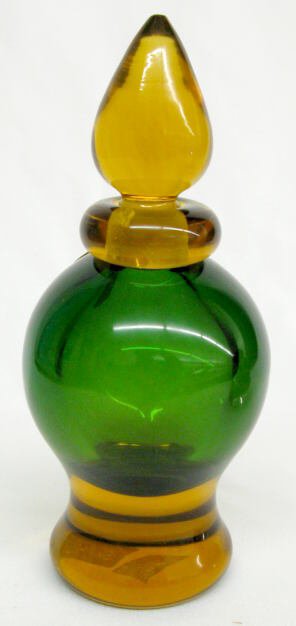 2 Murano Glass Perfume Bottles w/Stoppers - 2